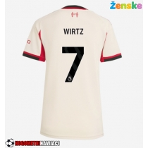 Ženske Nogometnih dresov Liverpool Florian Wirtz #7 Gostujoči 2025-26 Kratki rokavi